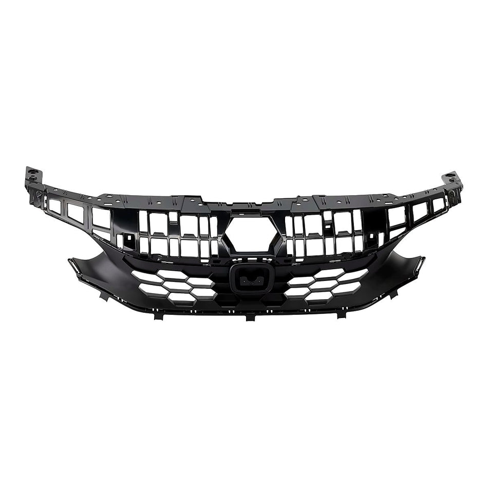 2022-2024 Honda Civic_Hatchback Grille Front Upper Black Without Emblem / Park Assist Sensor Ex-L/ Lx/ Sprt – Front View (HO1200255)