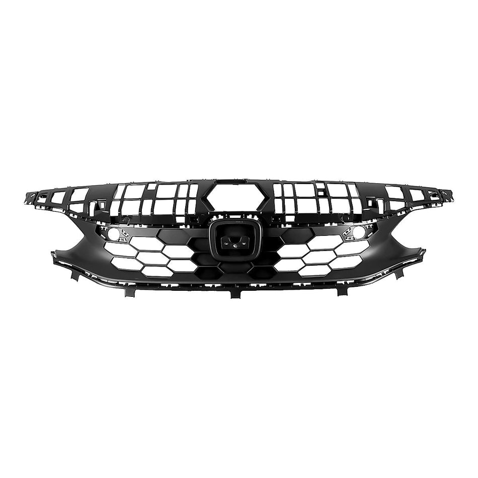 2022-2024 Honda Civic_Hatchback Grille Front Black Upper With Park Assist Sensor Without Emblem For Sprt Touring – Front View (HO1200256)