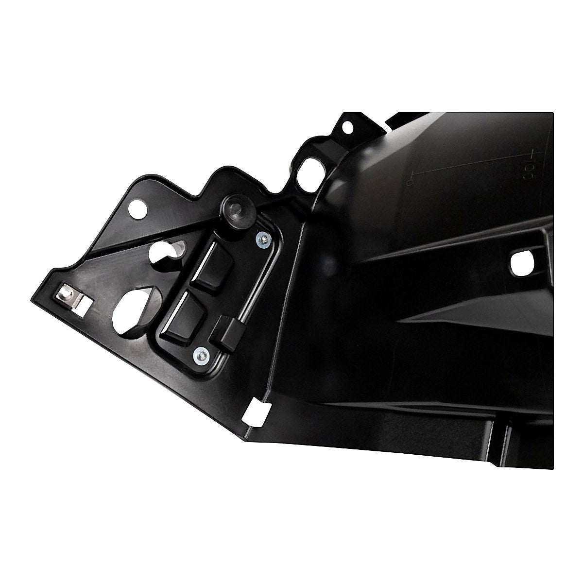 2015-2017 Honda Fit Fender Liner Passenger Side With Bracket – Back View (HO1249159)