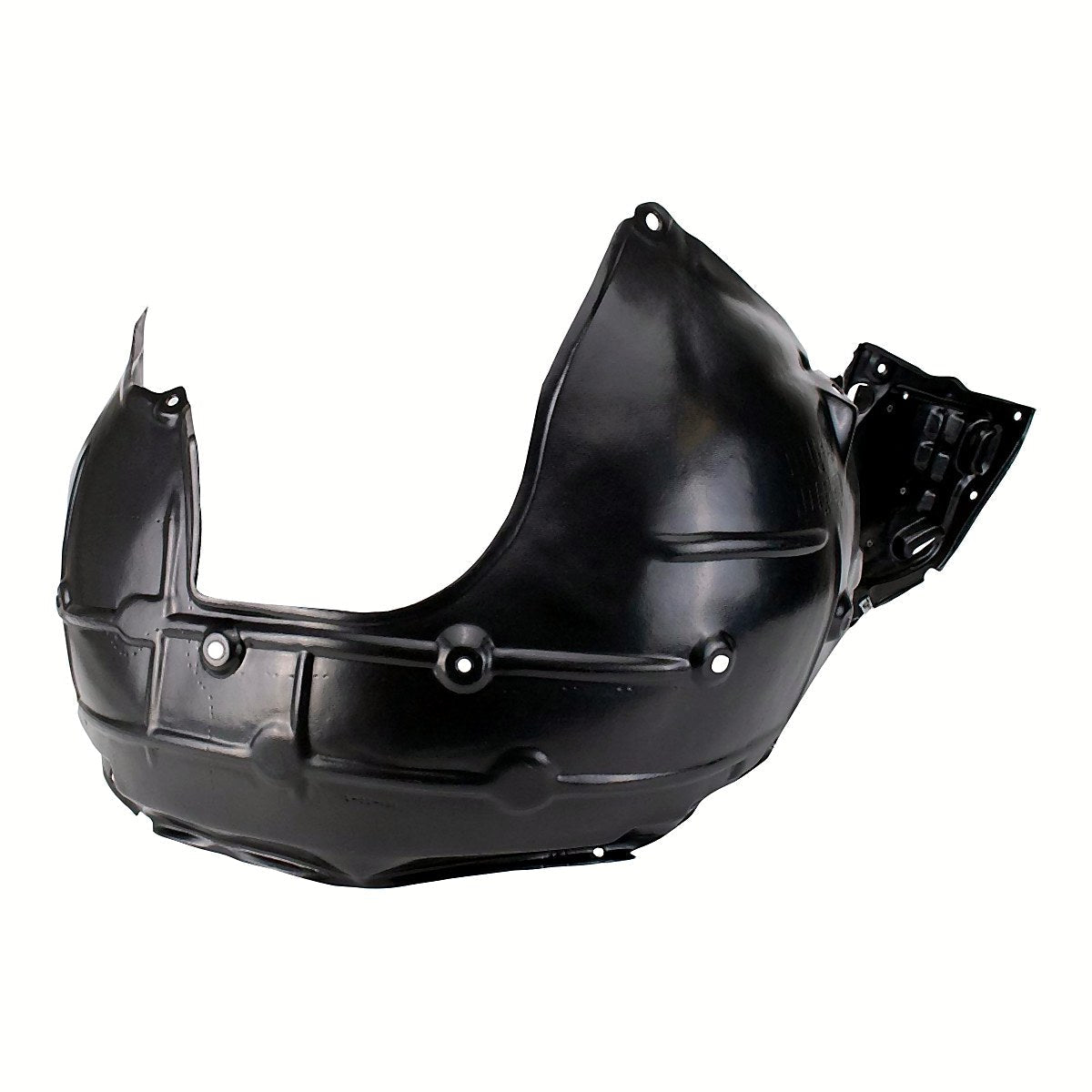2017-2019 Honda Civic_Hatchback Fender Liner Front Passenger Side Lx Model Vacuum Molded – Back View (HO1249176)