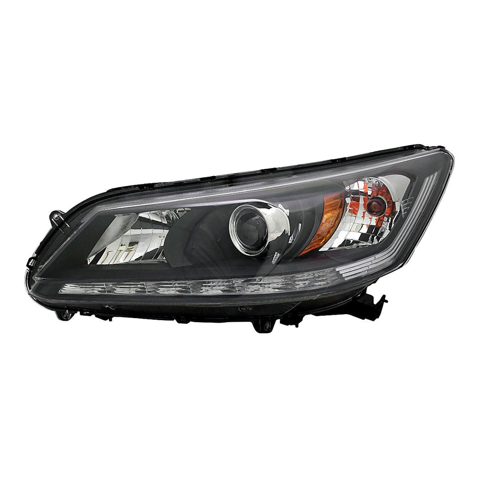 2013-2015 Honda Accord_Sedan Headlight Driver Side Halogen With Led Drl 3.5L Ex-L Models – HO2502156