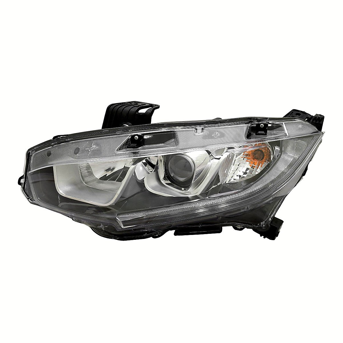 Front View - 2016-2019 Honda Civic Headlight Assembly Driver Side LH High Quality HO2502173