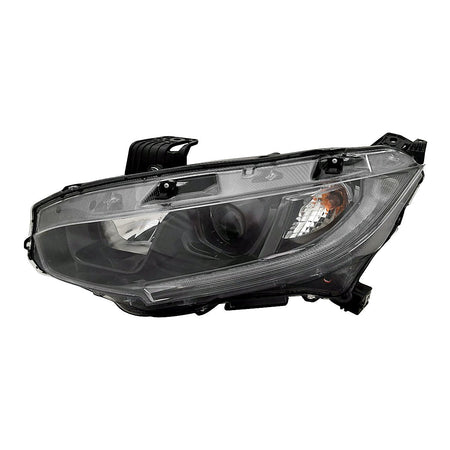 2019-2020 Honda Civic_Coupe Headlight Driver Side Halogen With Black Bezel – HO2502192