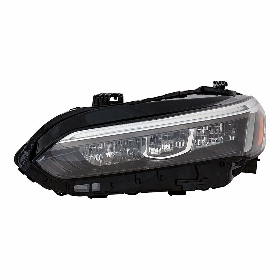 Front View - 2022-2025 Honda Civic LED Headlight Assembly With LED DRL Driver Side LH HO2502205