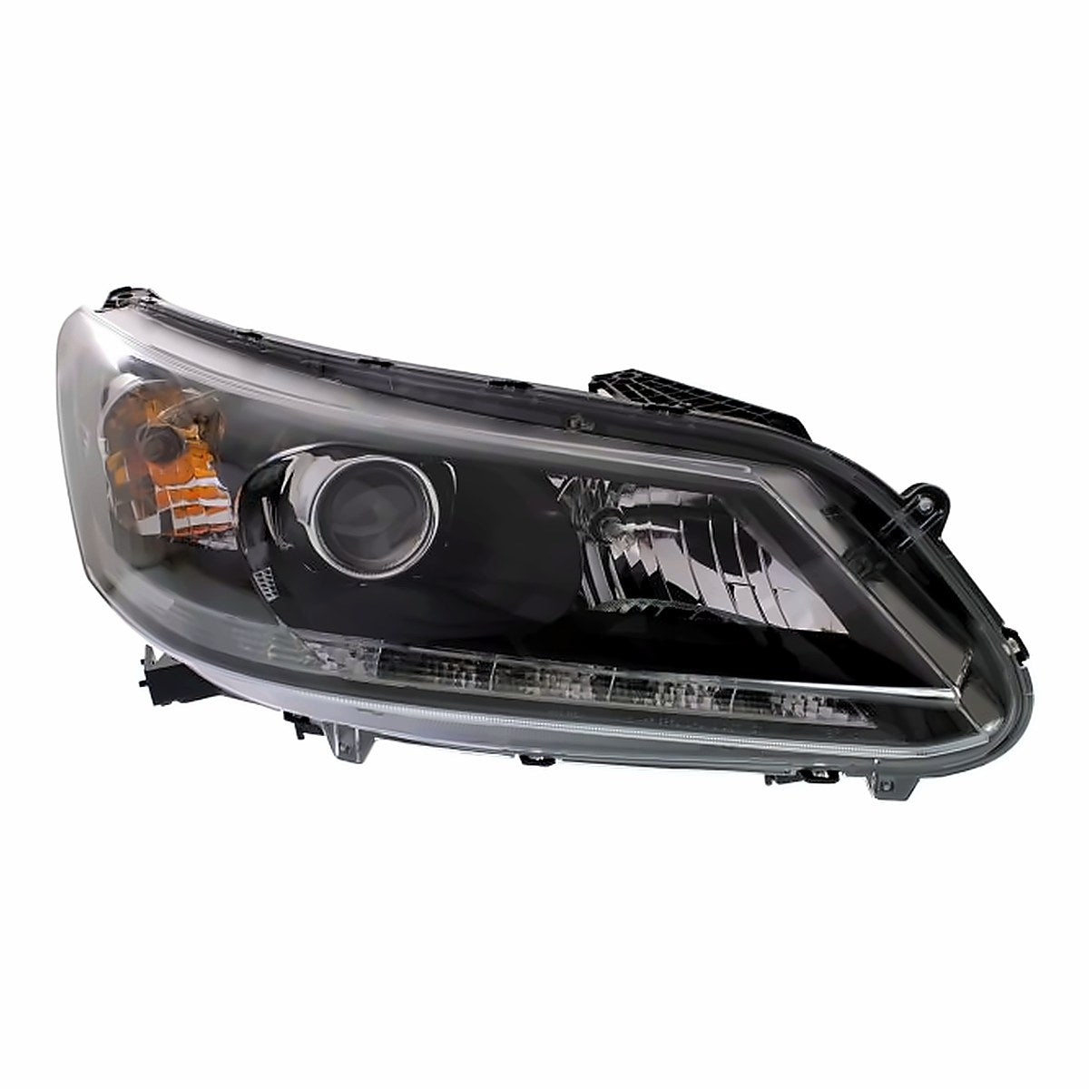 2013-2015 Honda Accord_Sedan Headlight Passenger Side Halogen With Led Drl 3.5L Ex-L Models – Side View (HO2503156)