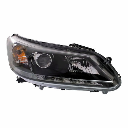 2013-2015 Honda Accord_Sedan Headlight Passenger Side Halogen With Led Drl 3.5L Ex-L Models – Side View (HO2503156)