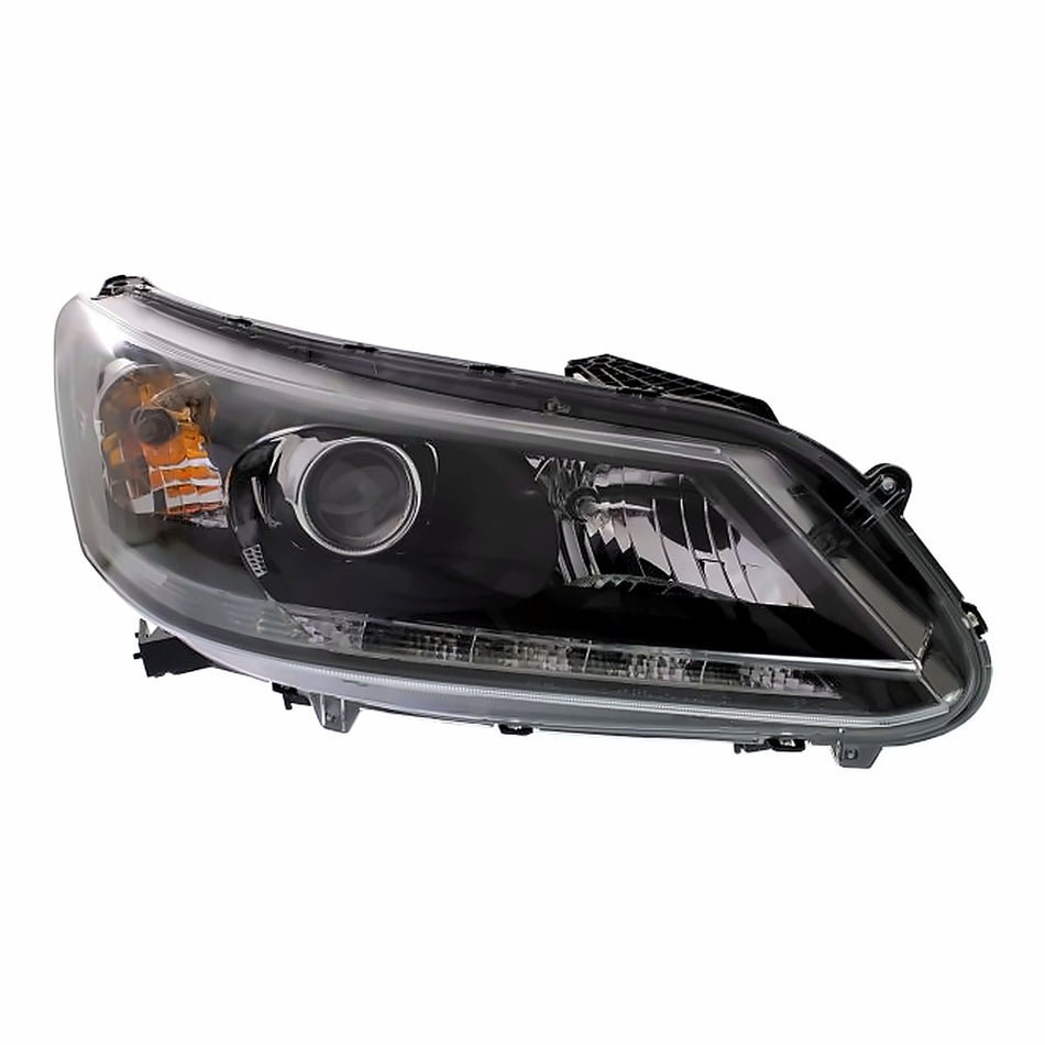 2013-2015 Honda Accord_Sedan Headlight Passenger Side Halogen With Led Drl 3.5L Ex-L Models – Side View (HO2503156)