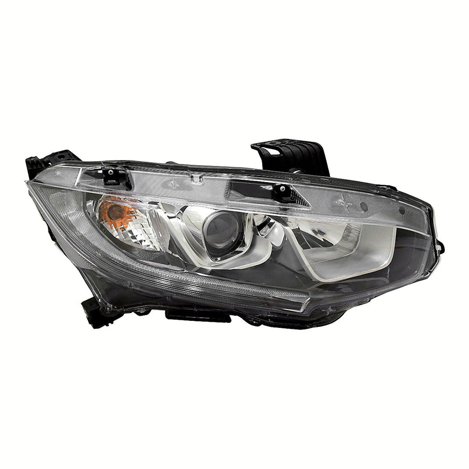 2016-2020 Honda Civic Coupe Headlight Passenger Side - product view, Part HO2503173