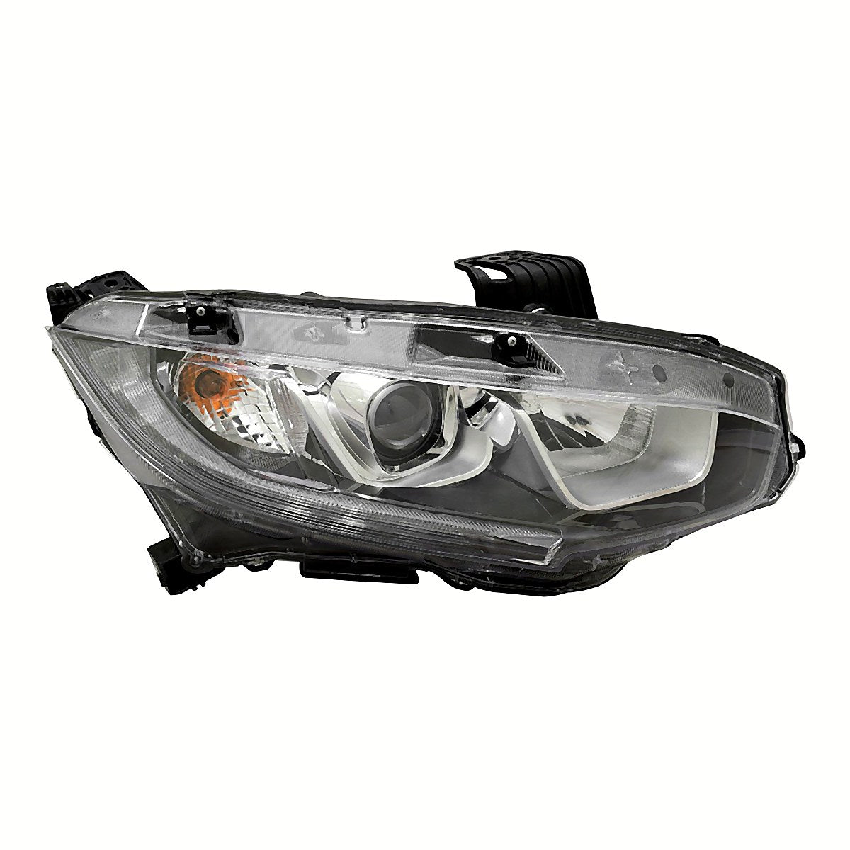 Front View - 2016-2019 Honda Civic Headlight Assembly Passenger Side RH High Quality HO2503173