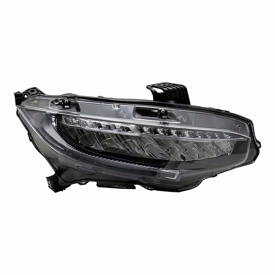 2017-2019 Honda Civic Hatchback Headlight Passenger Side - product view, Part HO2503176
