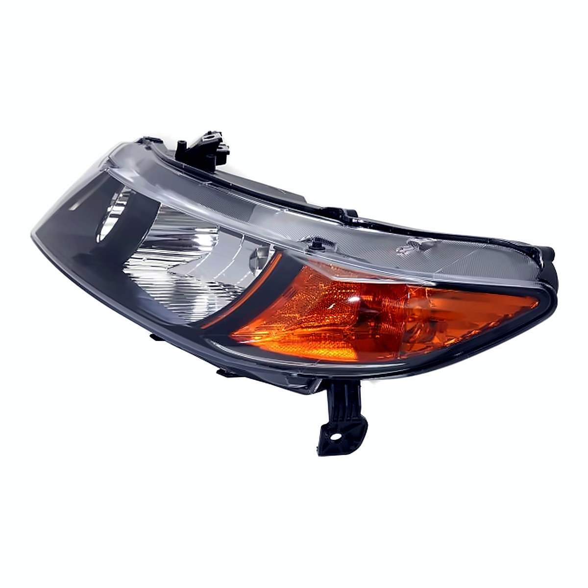 2006-2008 Honda Civic_Coupe Headlight Driver Side Black Housing – Angle View (HO2518111)
