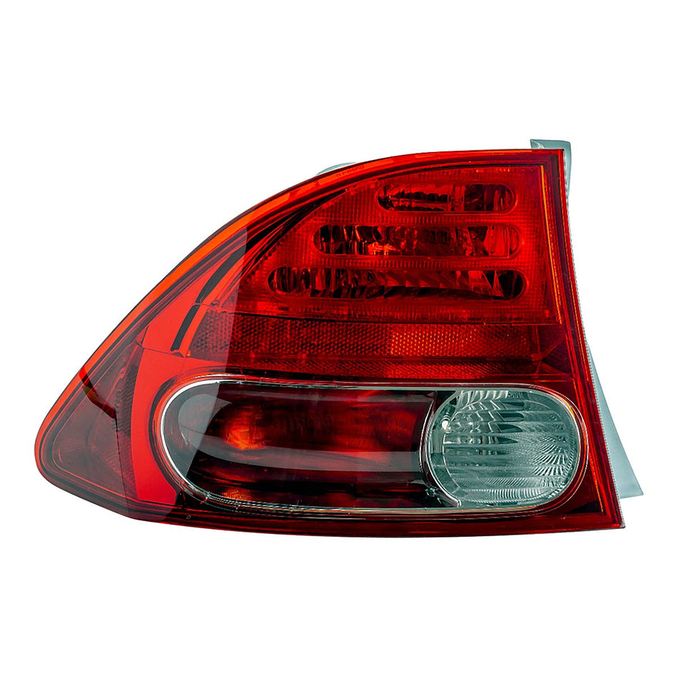 Side View - 2006-2011 Honda Civic Outer Tail Light Driver Side LH High Quality HO2800166