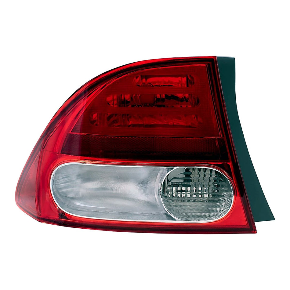 Front View - 2009-2011 Honda Civic Outer Tail Light Driver Side LH Factory Fit Quality HO2818138
