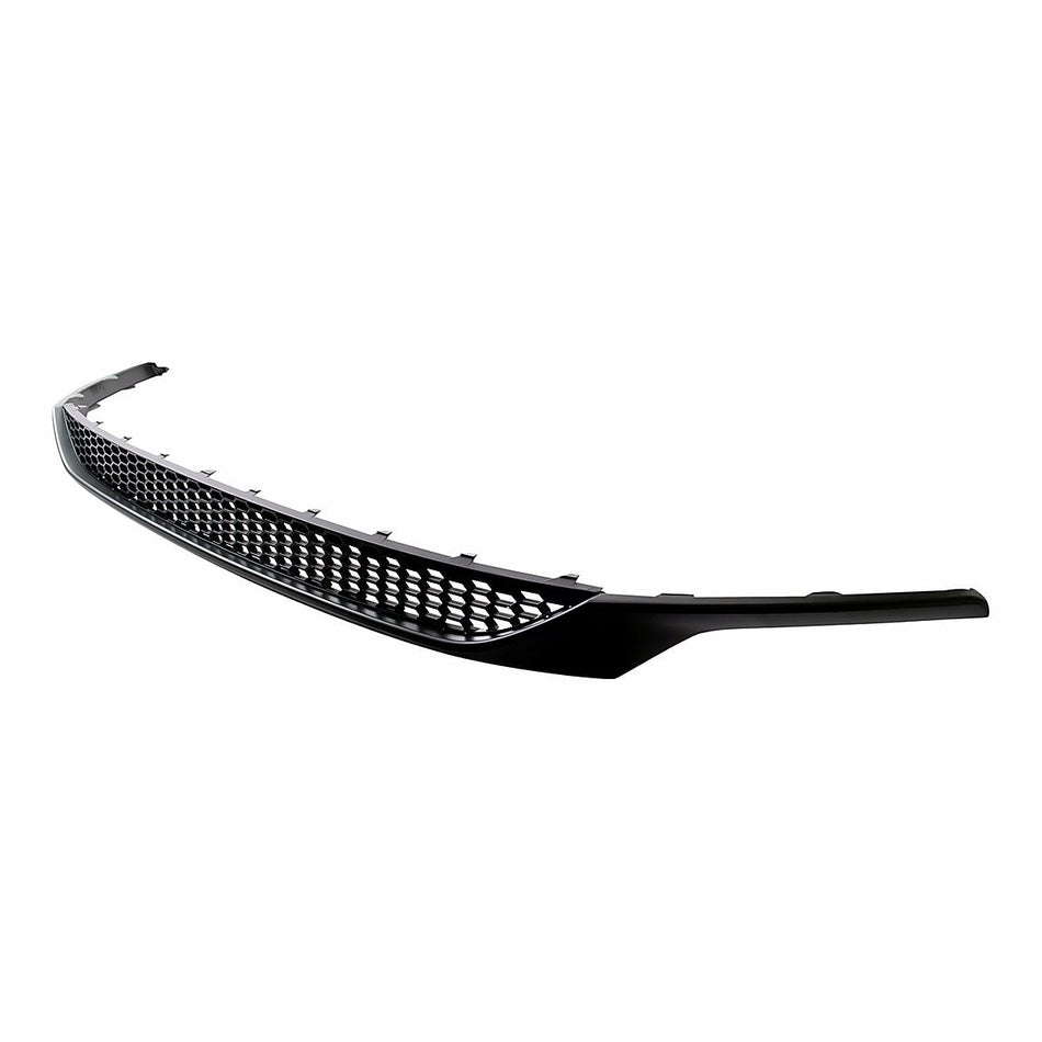 2015-2017 Hyundai Sonata Grille Lower Painted Black With Silver Gry Molding Mesh Type Sport Model – Side View (HY1036121)