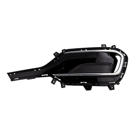 2017-2018 Hyundai Santa_Fe_Sport Grille Driver Side Ptd Black/Silver With Hole Insert Sport – Front View (HY1038141)