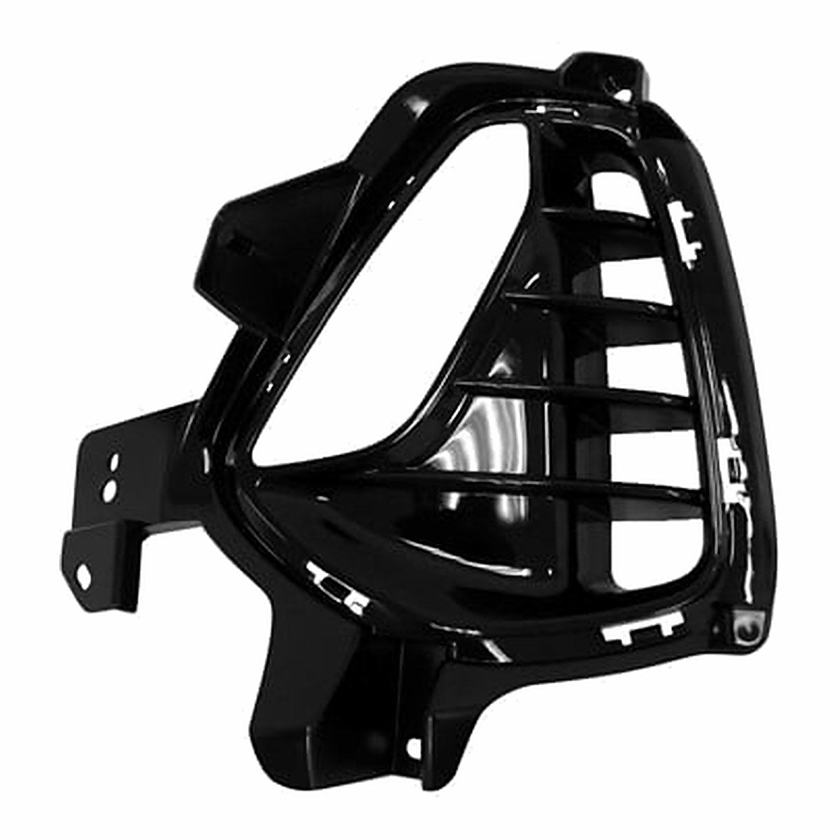 2018-2020 Hyundai Elantra_Gt Fog Light Bezel Front Driver Side Bight Black Finish Without N-Line – Front View (HY1038153)