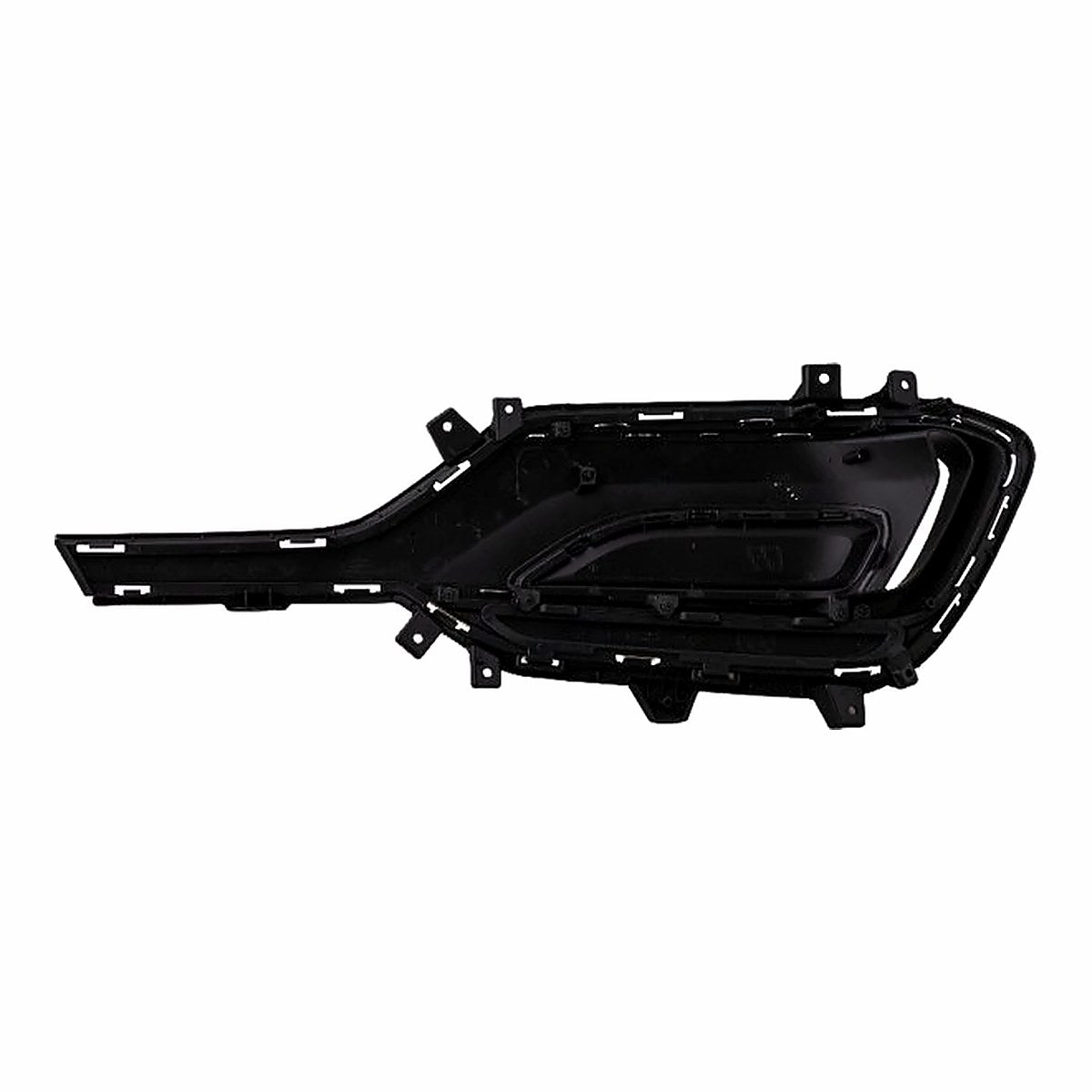 2017-2018 Hyundai Santa_Fe_Sport Grille Passenger Side Ptd Black/Silver With Hole Insert Sport – Back View (HY1039141)