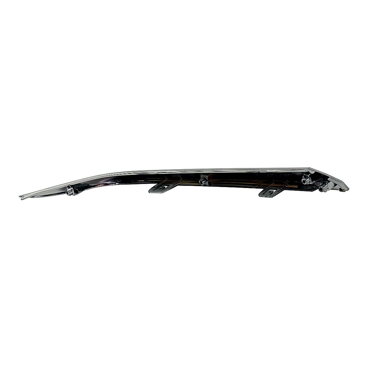 2019-2020 Hyundai Santa_Fe Bumper Moulding Front Driver Side Satin Chrome Finish(Extension To Moulding Above Grille)_HY1046114-5