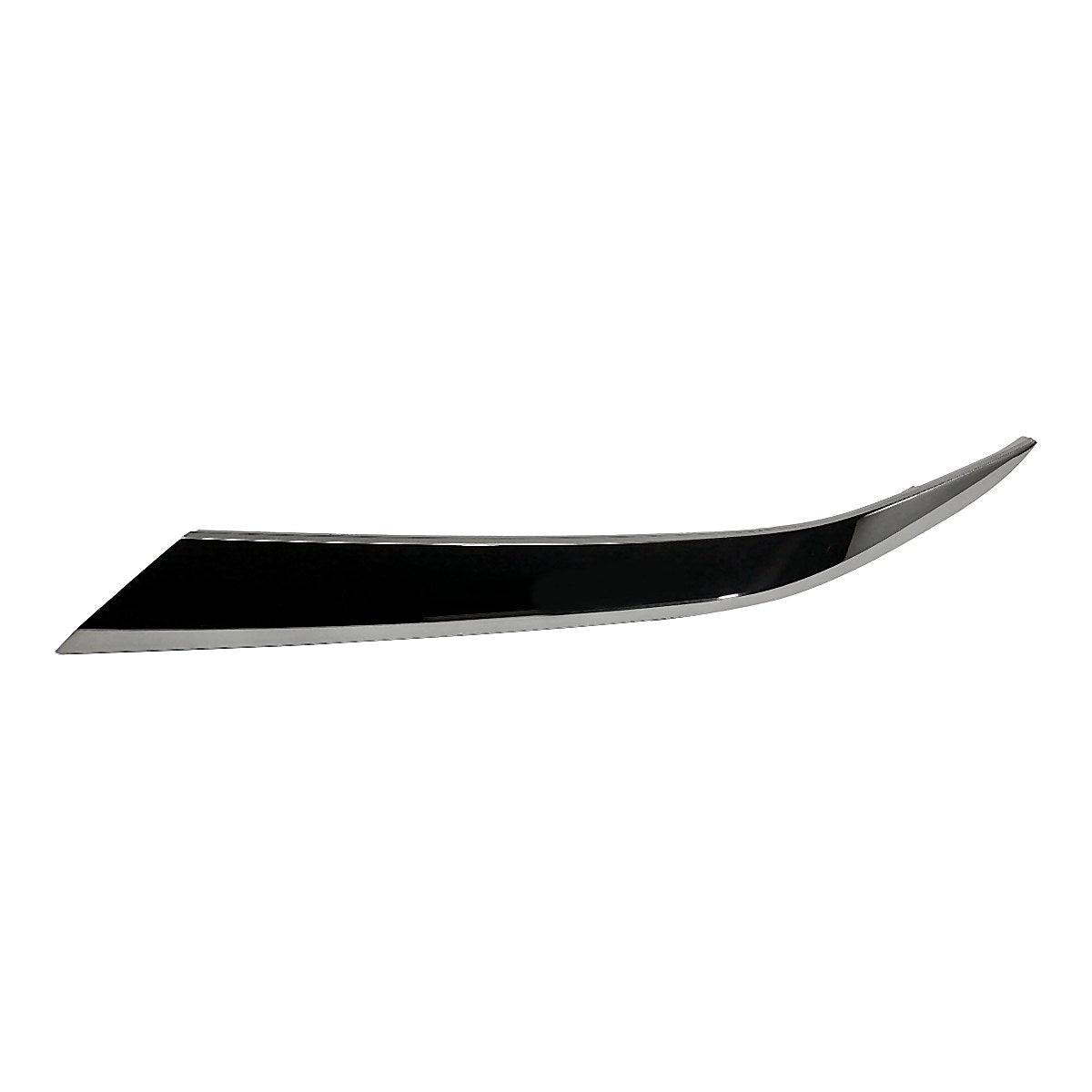 2019-2020 Hyundai Santa_Fe Bumper Moulding Front Driver Side Smoked Chrome Finish(Extension To Moulding Above Grille)_HY1046115