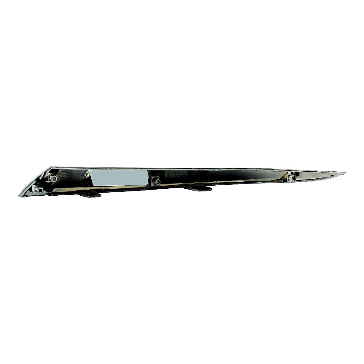 2019-2020 Hyundai Santa_Fe Bumper Moulding Front Passenger Side Smoked Chrome Finish(Extension To Moulding Above Grille)_HY1047115-2