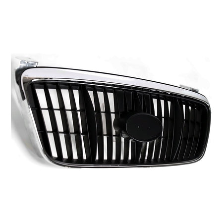 2001-2003 Hyundai Elantra Grille Chrome/Black – Side View (HY1200117)