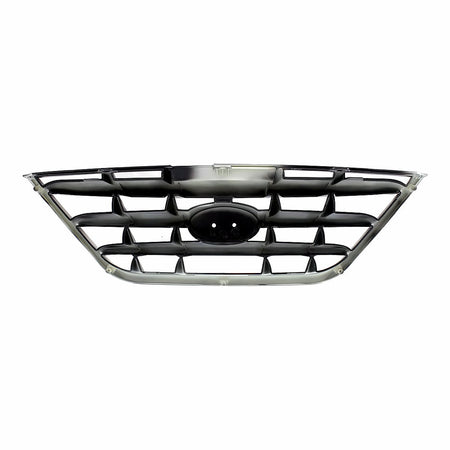 2004-2006 Hyundai Elantra Grille Sdn Black With Fog Light Hole Type – Back View (HY1200139)