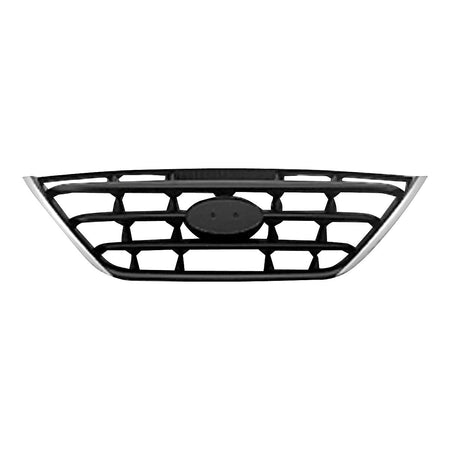2004-2006 Hyundai Elantra Grille Chrome/Black – Front View (HY1200140)