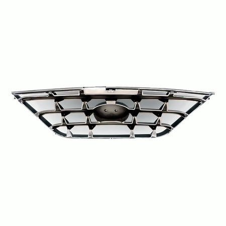 2004-2006 Hyundai Elantra Grille Chrome/Black – Back View (HY1200140)