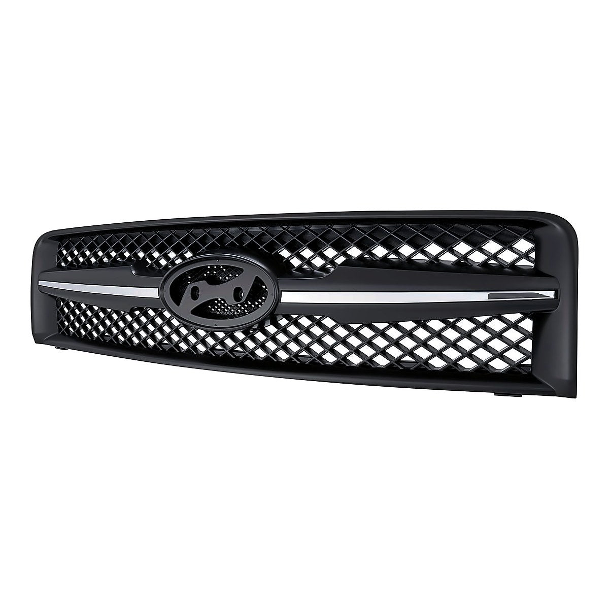 2005-2008 Hyundai Tucson Grille Chrome/Black – Side View (HY1200142)