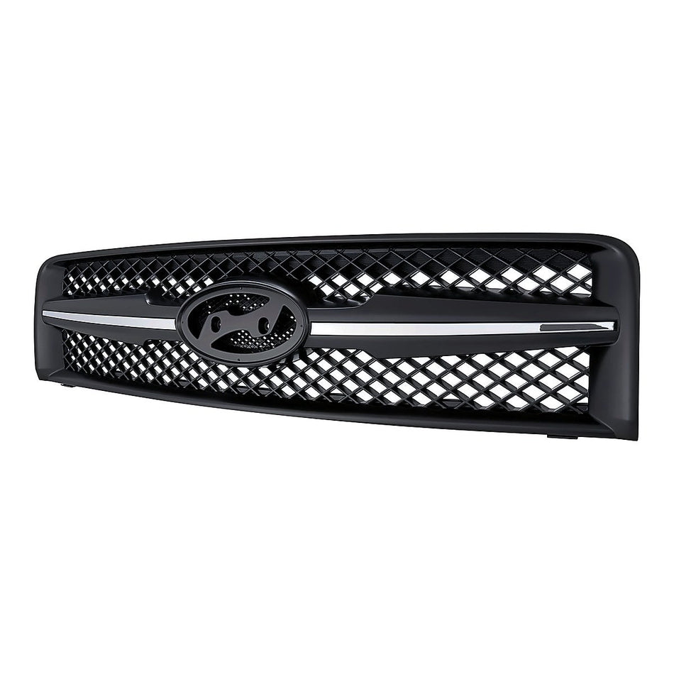 2005-2008 Hyundai Tucson Grille Chrome/Black – Side View (HY1200142)