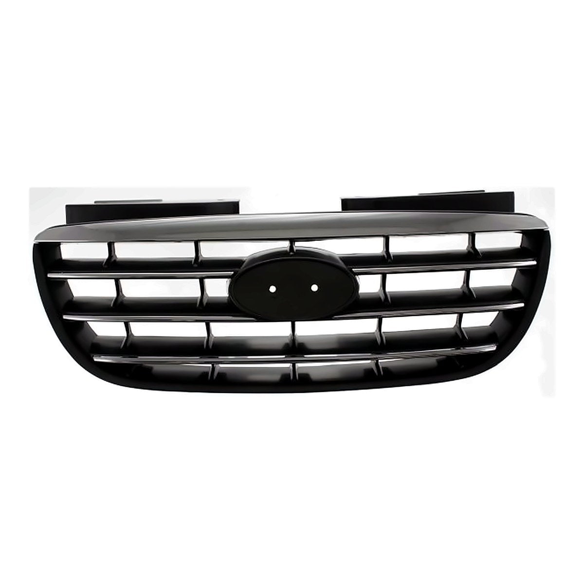 2007-2009 Hyundai Elantra Grille Chrome/Black – Front View (HY1200145)
