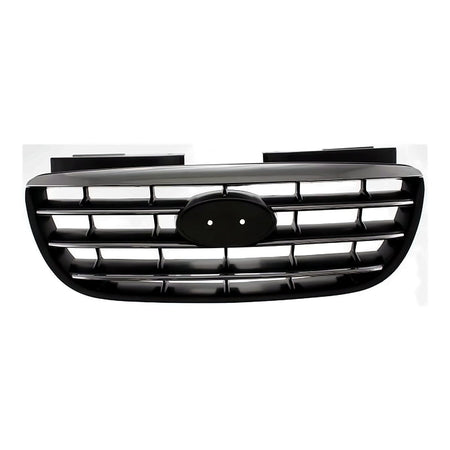2007-2009 Hyundai Elantra Grille Chrome/Black – Front View (HY1200145)