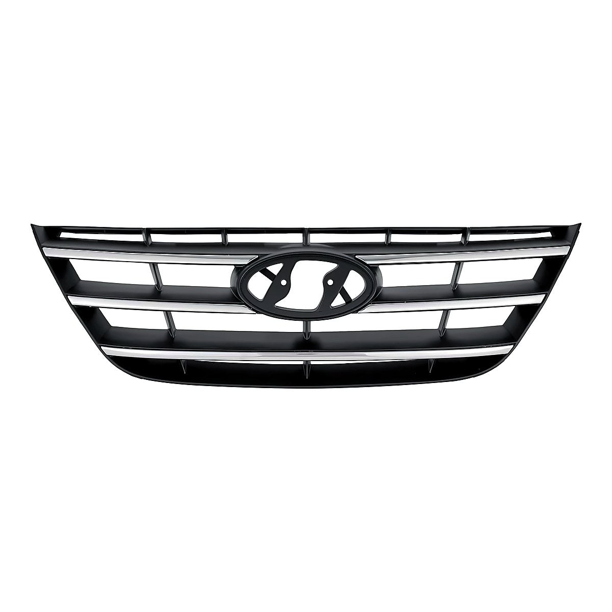 2009-2010 Hyundai Sonata Grille Chrome/Black – Front View (HY1200152)