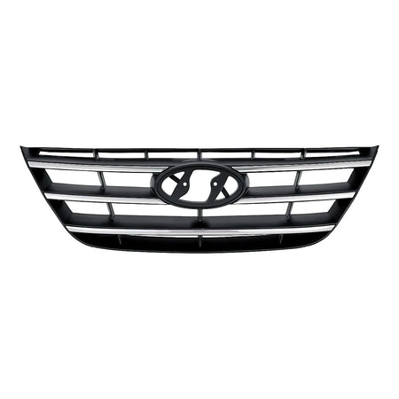 2009-2010 Hyundai Sonata Grille Chrome/Black – Front View (HY1200152)