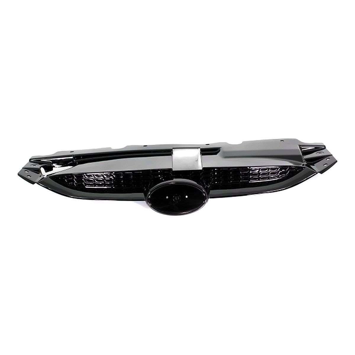2010-2015 Hyundai Tucson Grille Upper Cover Black Ltd – Front View (HY1200157)
