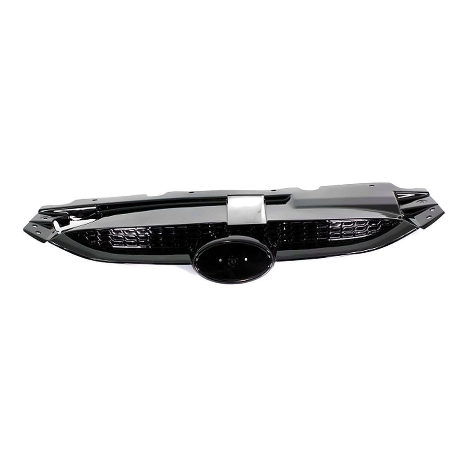 2010-2015 Hyundai Tucson Grille Upper Cover Black Ltd – Front View (HY1200157)