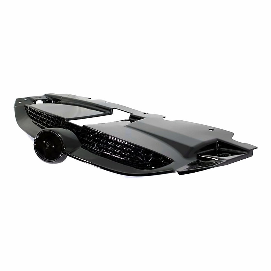 2010-2015 Hyundai Tucson Grille Upper Cover Black Ltd – Side View (HY1200157)