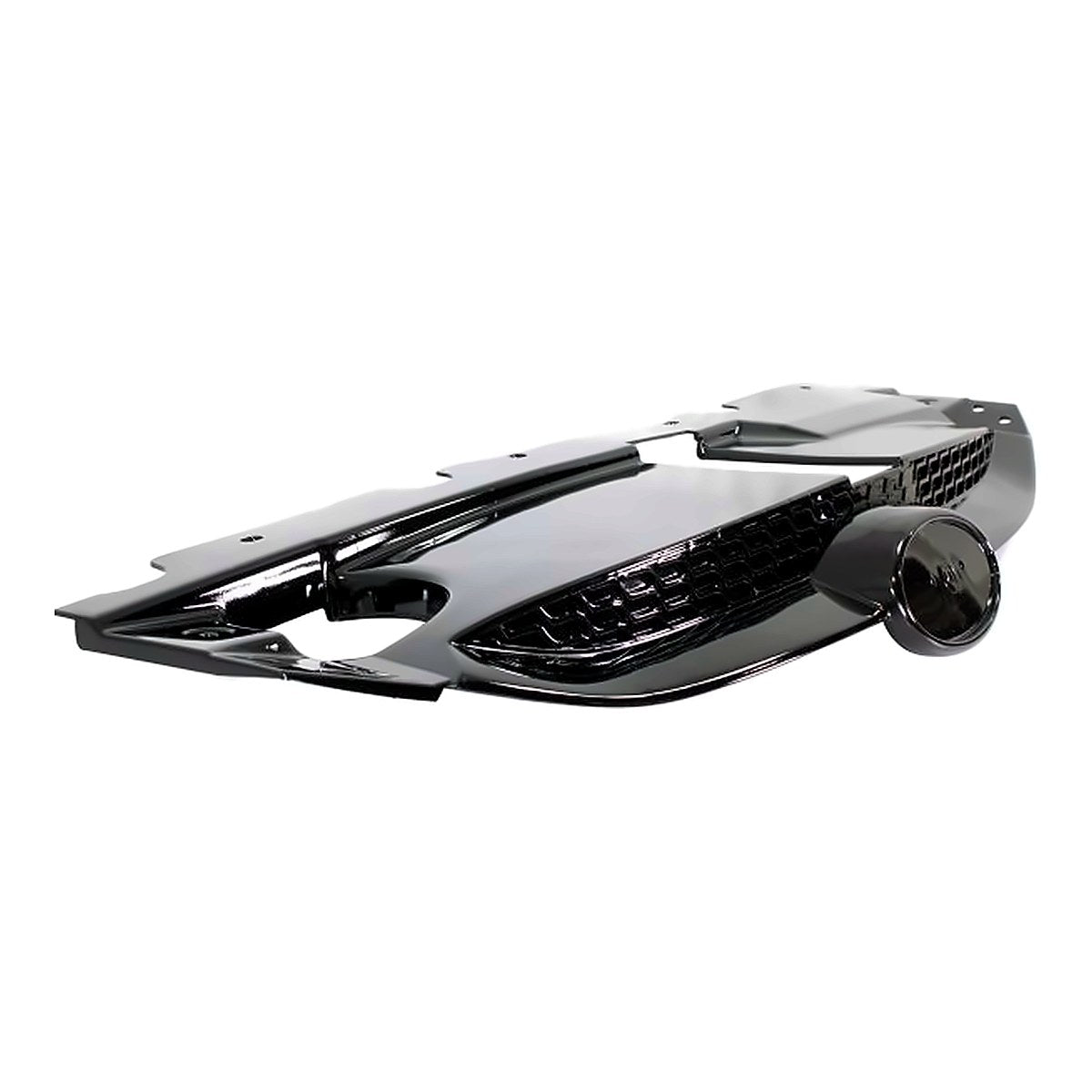 2010-2015 Hyundai Tucson Grille Upper Cover Black Ltd – Side View (HY1200157)