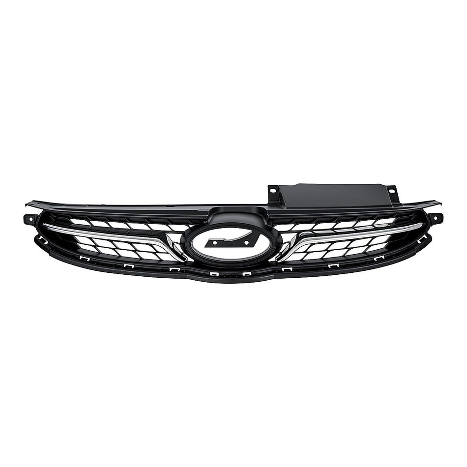 2011-2013 Hyundai Elantra_Sedan Grille Chrome/Black – Front View (HY1200160)