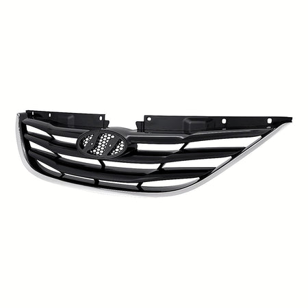 2011-2013 Hyundai Sonata Grille Matte Black With Chrome Mldg Exclude Hyb – HY1200162-2