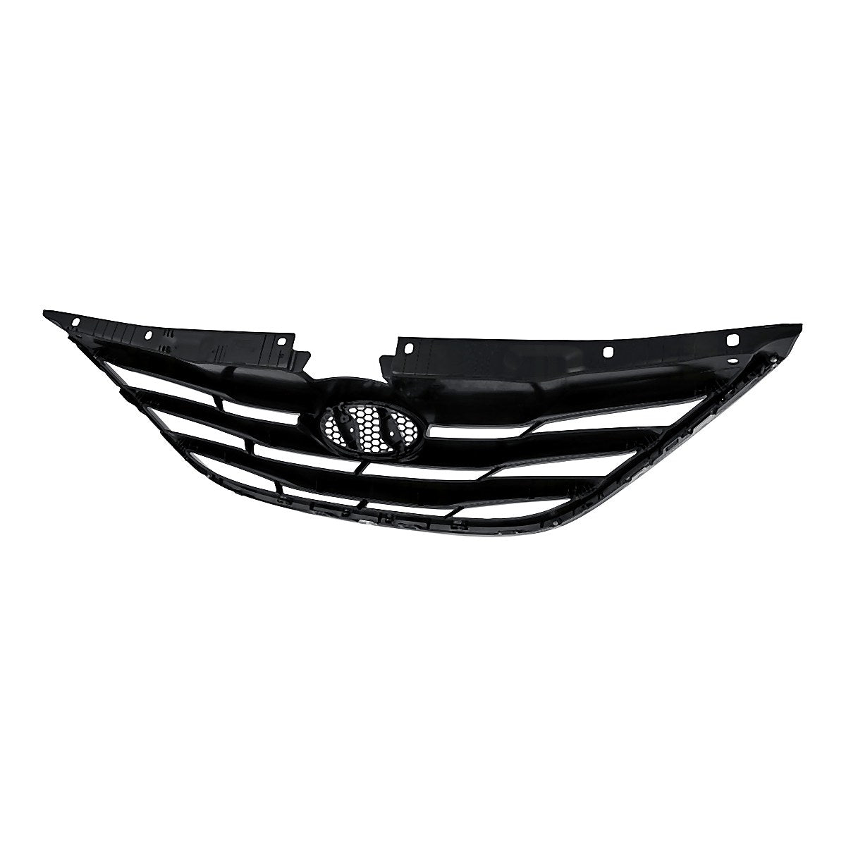 2011-2013 Hyundai Sonata Grille Matte Black With Chrome Mldg Exclude Hyb – HY1200162-3