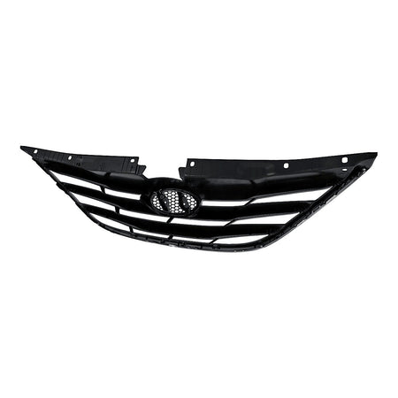2011-2013 Hyundai Sonata Grille Matte Black With Chrome Mldg Exclude Hyb – HY1200162-3