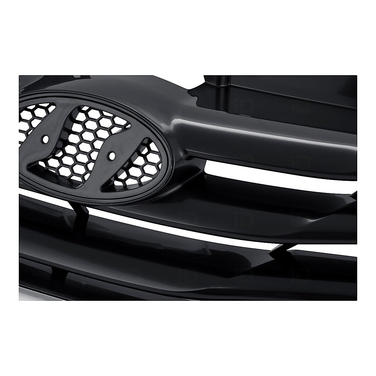 2011-2013 Hyundai Sonata Grille Matte Black With Chrome Mldg Exclude Hyb – HY1200162-4