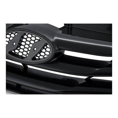 2011-2013 Hyundai Sonata Grille Matte Black With Chrome Mldg Exclude Hyb – HY1200162-4