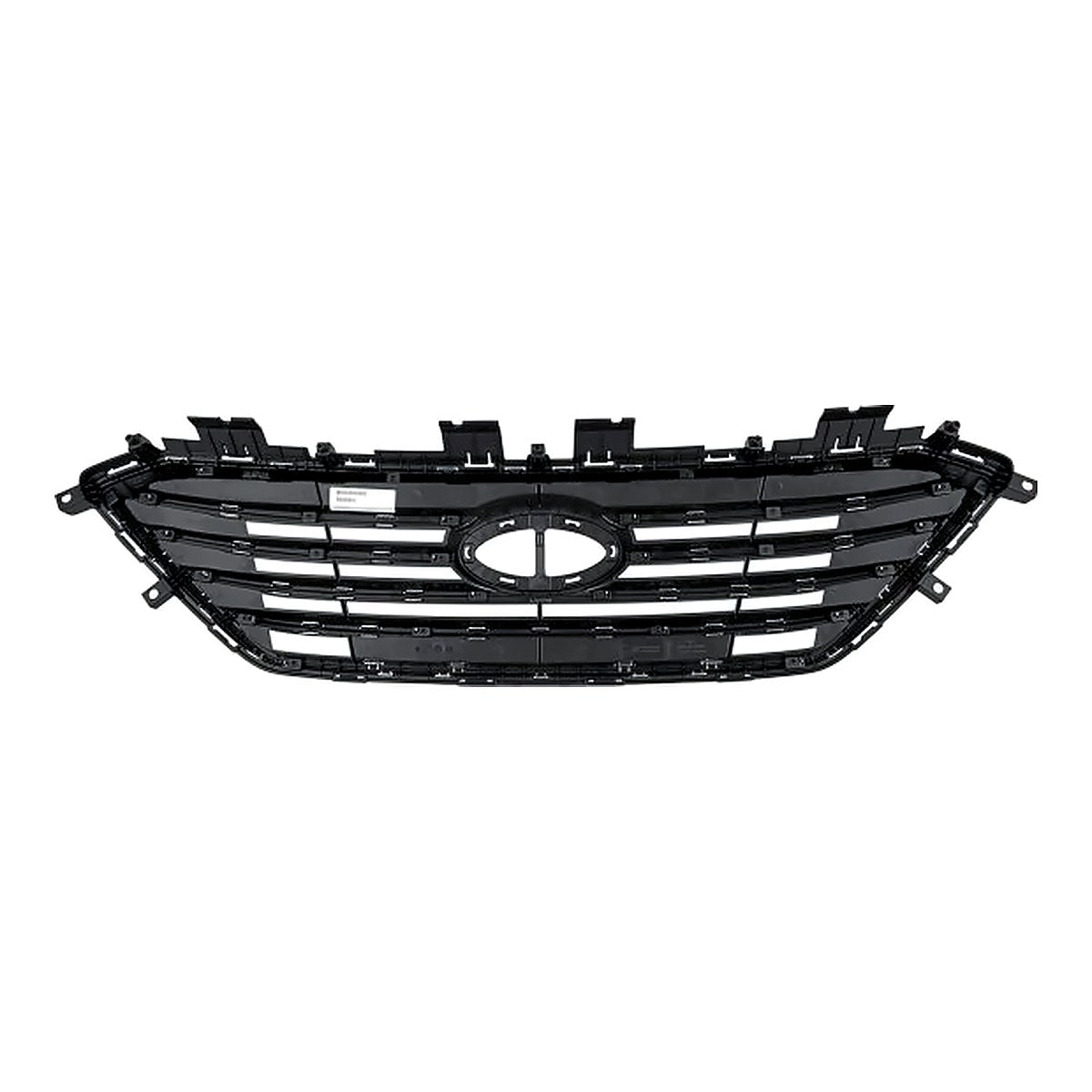 2015-2017 Hyundai Sonata Grille With Chrome Frontame 4 Bars Ptd Silver Gray Without Sport Pkg/Auto Cruise – Back View (HY1200174)