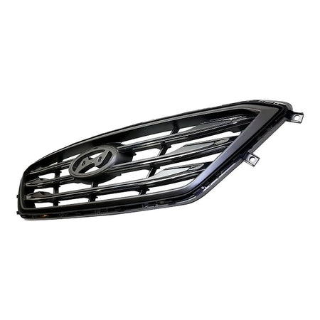 2015-2017 Hyundai Sonata Grille With Chrome/Black Molding 3 Bars Without Auto Cruise Ptd Silver Gray Sport – Side View (HY1200182)