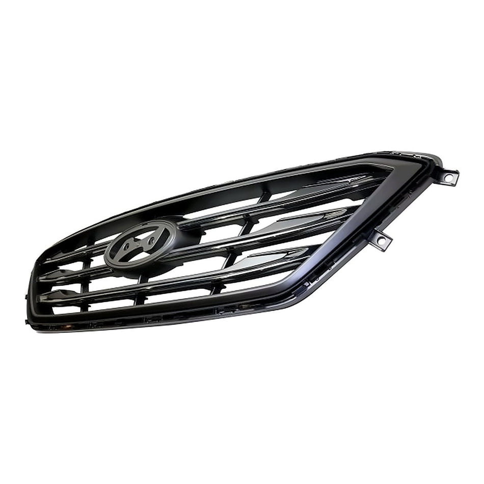 2015-2017 Hyundai Sonata Grille With Chrome/Black Molding 3 Bars Without Auto Cruise Ptd Silver Gray Sport – Side View (HY1200182)