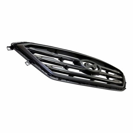 2015-2017 Hyundai Sonata Grille With Chrome/Black Molding 3 Bars Without Auto Cruise Ptd Silver Gray Sport – Side View (HY1200182)