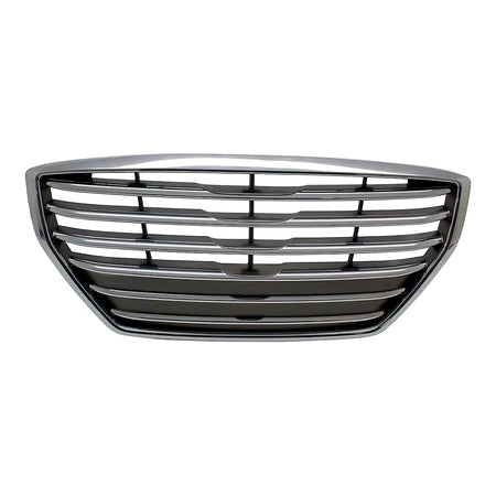 2015-2016 Hyundai Genesis_Sedan Grille Chrome Silver/Satin Without Adaptive Cruise – Front View (HY1200191)