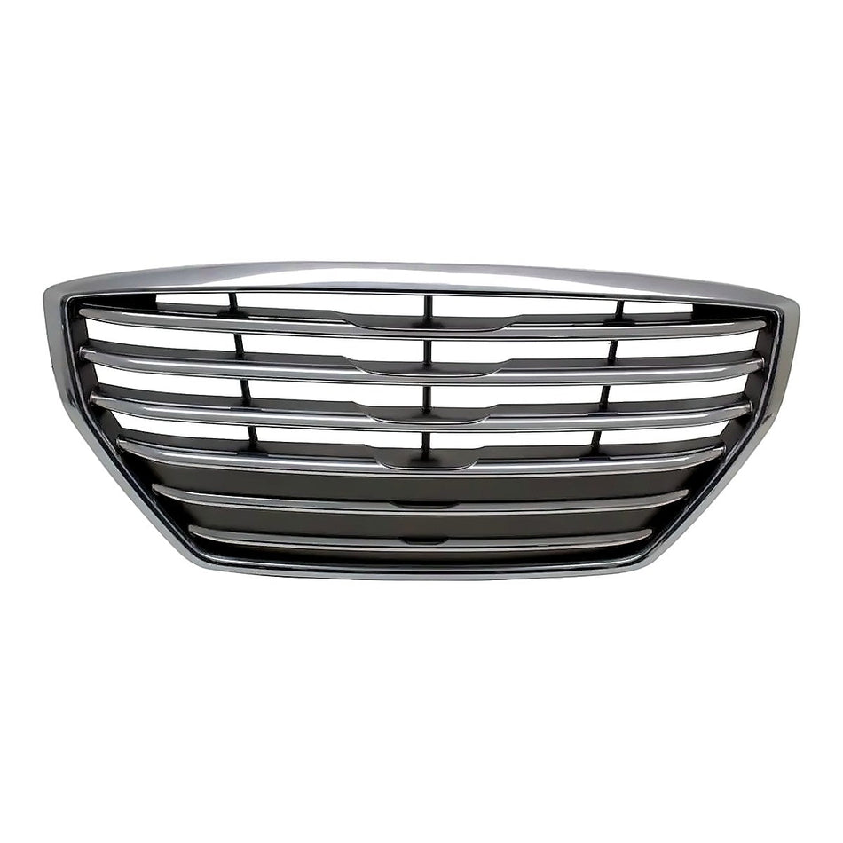 2015-2016 Hyundai Genesis_Sedan Grille Chrome Silver/Satin Without Adaptive Cruise – Front View (HY1200191)